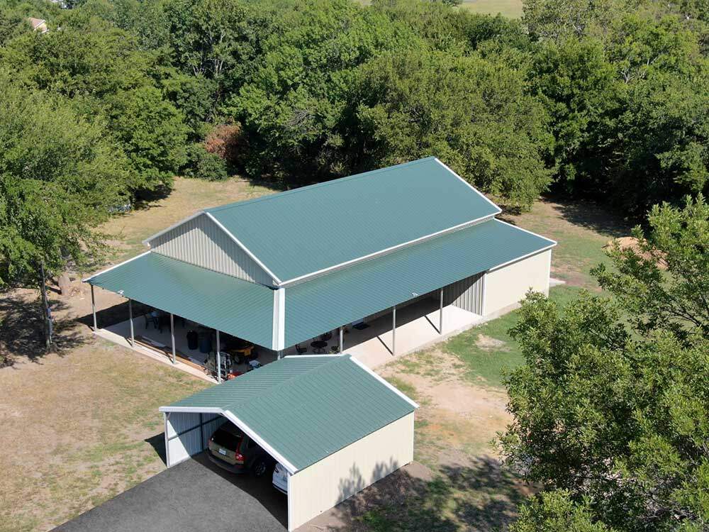 Barndominium with Matching Carport