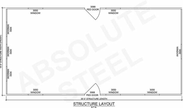 Linde Barndominium floor plan