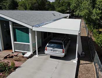 Carports delivered to the Addison area